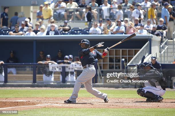 Minnesota Twins Alexi Casilla in action, at bat vs Tampa Bay Rays during spring training at Hammond Stadium. Fort Myers, FL 3/20/2010 CREDIT: Chuck...