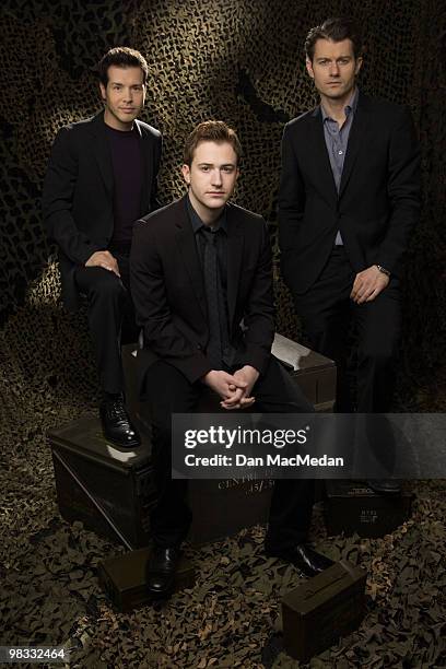 Actors Jon Seda, Joe Mazzello & James Badge Dale pose for a portrait session at the Four Seasons Hotel on February 24 Los Angeles, CA.