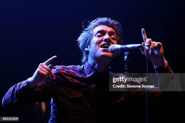 Singer/songwriter Paolo Nutini performs live on stage at Royal Albert Hall on April 8, 2010 in London, England.