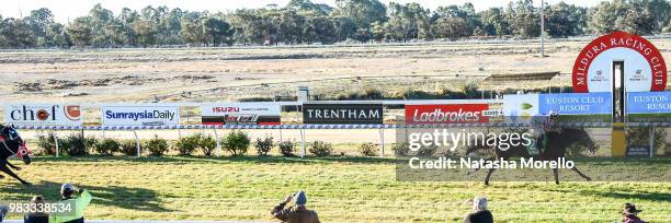 Fanciful Toff ridden by Michael Poy wins the Mildura Cup Carnival 27th & 28th July Murray Mallee Stayers Heat 1 at Mildura Racecourse on June 25,...