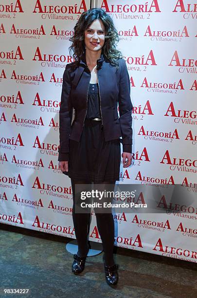 Lidia San Jose attends Mar Regueras birthday party at Alquimia disco on April 8, 2010 in Madrid, Spain.