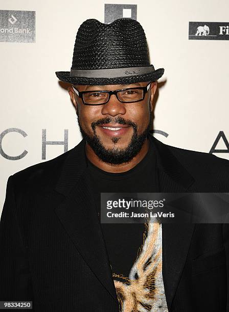 Actor Rockmond Dunbar attends the "Hollywood Glamour Collection" launch party at Beverly Hills Hotel on April 7, 2010 in Beverly Hills, California.