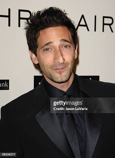 Actor Adrien Brody attends the "Hollywood Glamour Collection" launch party at Beverly Hills Hotel on April 7, 2010 in Beverly Hills, California.