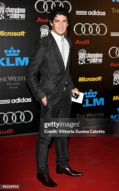 Alexandre Pato attends ''Champions For Children'' First Annual Gala held at Castello Sforzesco on April 8, 2010 in Milan, Italy.