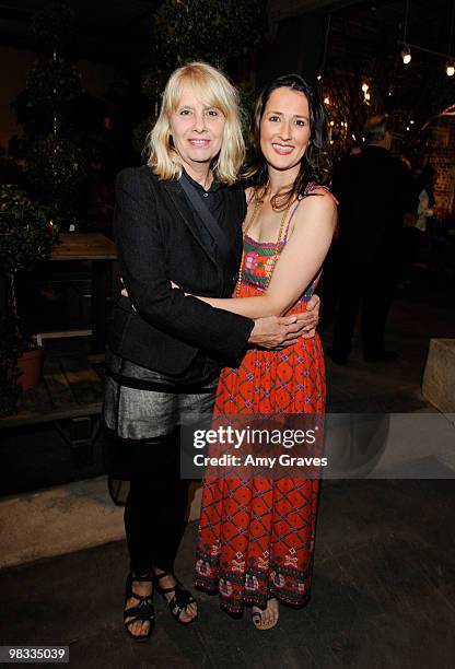 Gisela Getty and daughter Anna Getty attend the Anna Getty "Easy Green Organic: Cook Well, Eat Well, Live Well" Book Party at Rolling Greens on April...