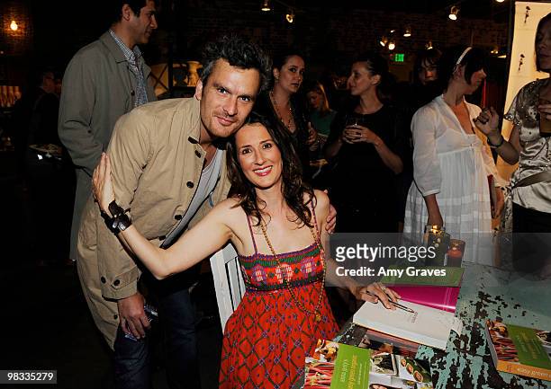 Actor Balthazar Getty and writer Anna Getty attend the Anna Getty "Easy Green Organic: Cook Well, Eat Well, Live Well" Book Party at Rolling Greens...