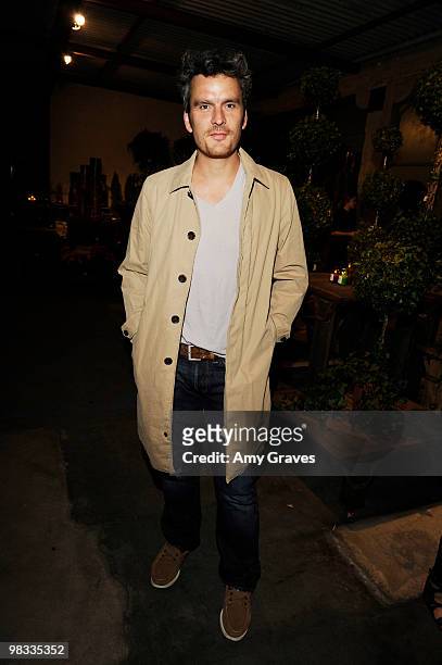 Actor Balthazar Getty attends the Anna Getty "Easy Green Organic: Cook Well, Eat Well, Live Well" Book Party at Rolling Greens on April 7, 2010 in...