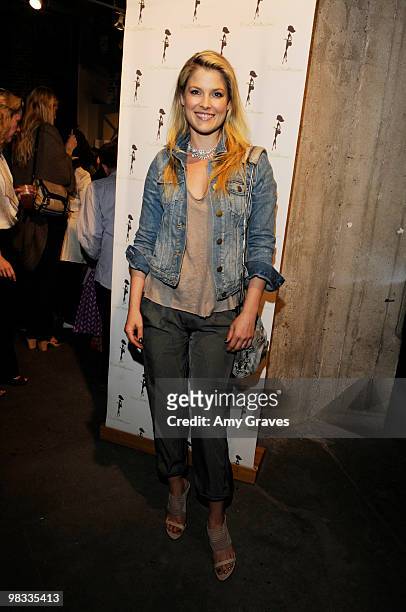 Actress Ali Larter attends the Anna Getty "Easy Green Organic: Cook Well, Eat Well, Live Well" Book Party at Rolling Greens on April 7, 2010 in Los...