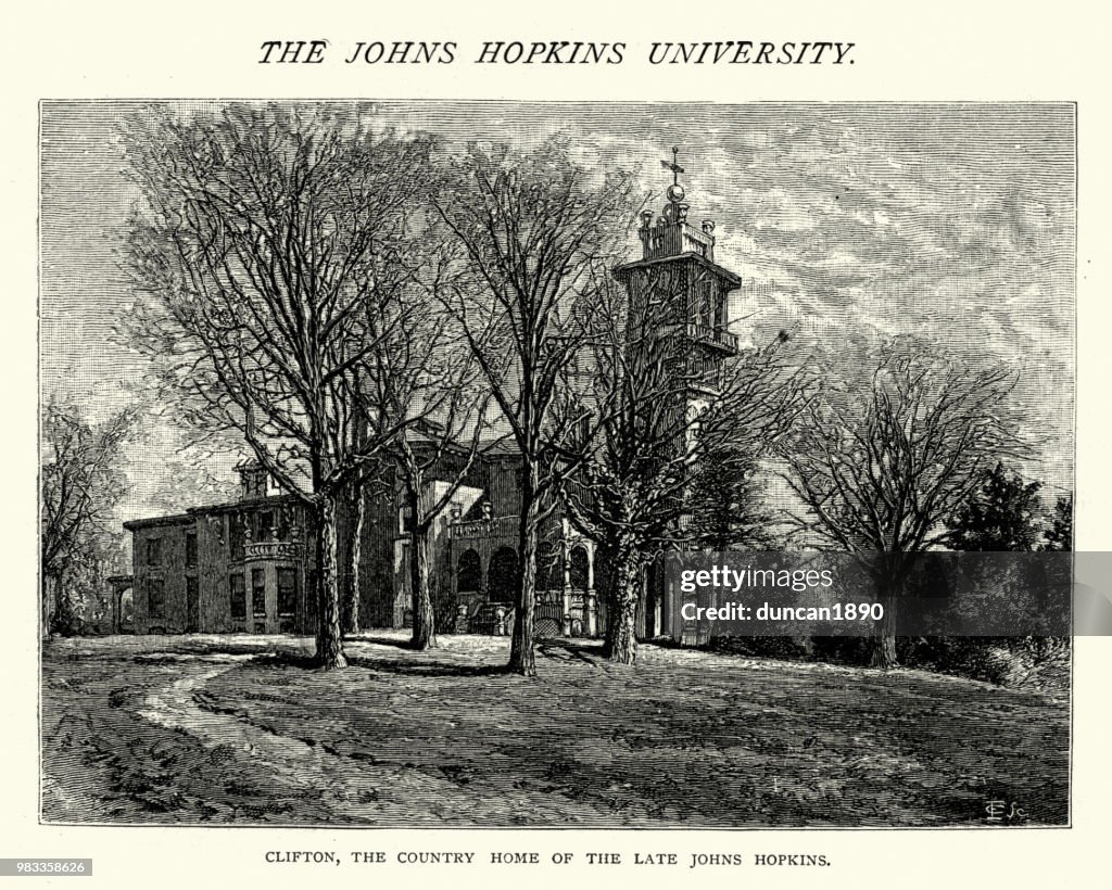 Clifton, casa Condado de Johns Hopkins, siglo XIX