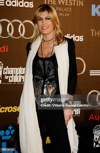 Raffaella Zardo attends ''Champions For Children'' First Annual Gala held at Castello Sforzesco on April 8, 2010 in Milan, Italy.