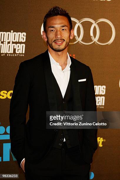 Hidetoshi Nakata attends ''Champions For Children'' First Annual Gala held at Castello Sforzesco on April 8, 2010 in Milan, Italy.