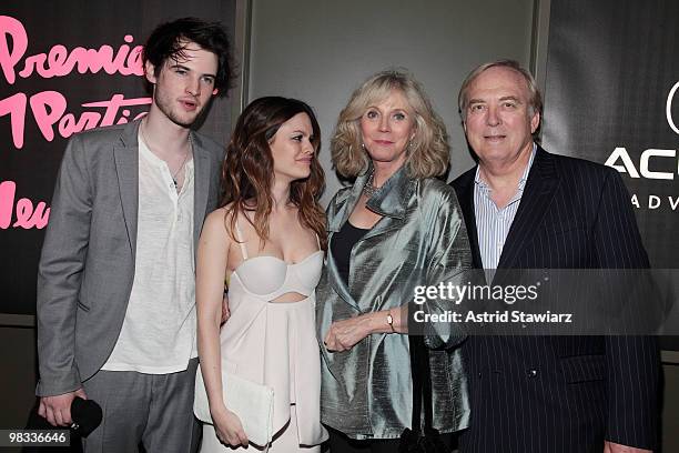 Tom Sturridge, Rachel Bilson, Blythe Danner and James Keach attends the Gen Art Film Festival screening of "Waiting for Forever" at the School of...