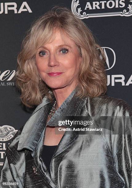 Actress Blythe Danner attends the Gen Art Film Festival screening of "Waiting for Forever" at the School of Visual Arts Theater on April 8, 2010 in...