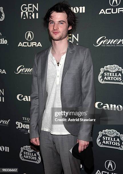 Actor Tom Sturridge attends the Gen Art Film Festival screening of "Waiting for Forever" at the School of Visual Arts Theater on April 8, 2010 in New...