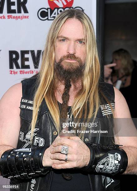 Musician Zakk Wylde arrives at the 2nd annual Revolver Golden Gods Awards held at Club Nokia on April 8, 2010 in Los Angeles, California.