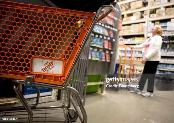 Customer shops at a Home Depot store in the Brooklyn borough of New York, U.S., on Thursday, April 8, 2010. Home Depot Inc., the largest U.S....