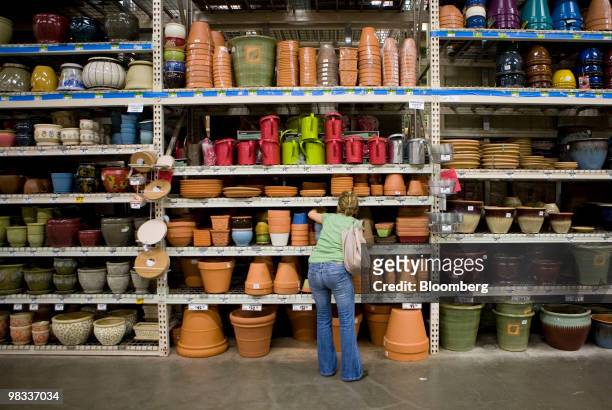 Customer shops at a Home Depot store in the Brooklyn borough of New York, U.S., on Thursday, April 8, 2010. Home Depot Inc., the largest U.S....