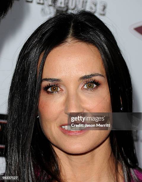 Actress Demi Moore arrives at Roadside Attractions & Echo Lake Entertainment's premiere of "The Joneses" held at Arclight Hollywood Cinema on April...