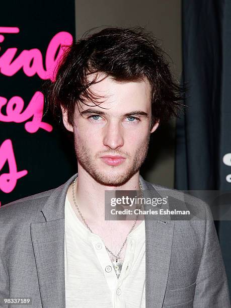 Actor Tom Sturridge attends the premiere of "Waiting for Forever" at the SVA Theater on April 8, 2010 in New York City.