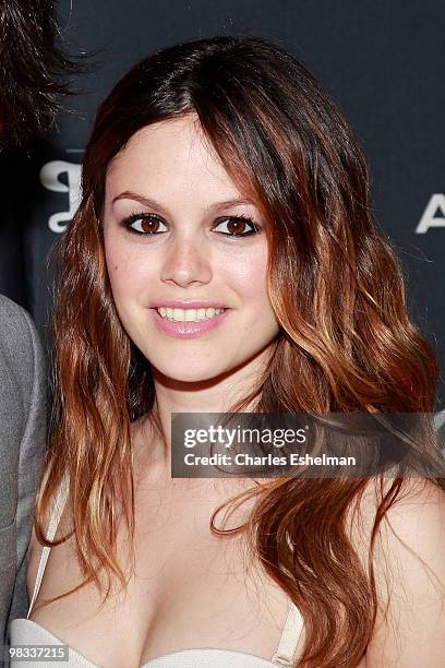 Actress Rachel Bilson attends the premiere of "Waiting for Forever" at the SVA Theater on April 8, 2010 in New York City.