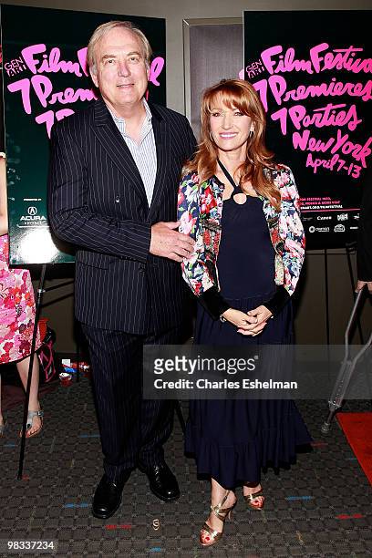 Director James Keach and actress Jane Seymour attend the premiere of "Waiting for Forever" at the SVA Theater on April 8, 2010 in New York City.