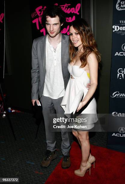 Actors Rachel Bilson and Tom Sturridge attend the 15th annual Gen Art Film Festival screening of "Waiting for Forever" at the School of Visual Arts...