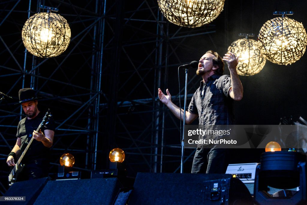 Pearl Jam Perform In Padua