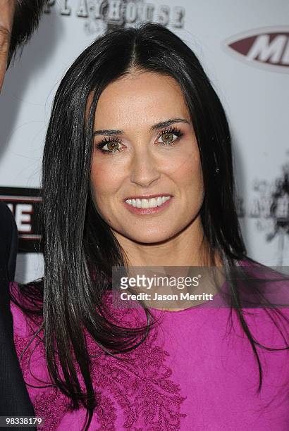Actress Demi Moore arrives at Roadside Attractions & Echo Lake Entertainment's premiere of 'The Joneses' held at Arclight Hollywood Cinema on April...