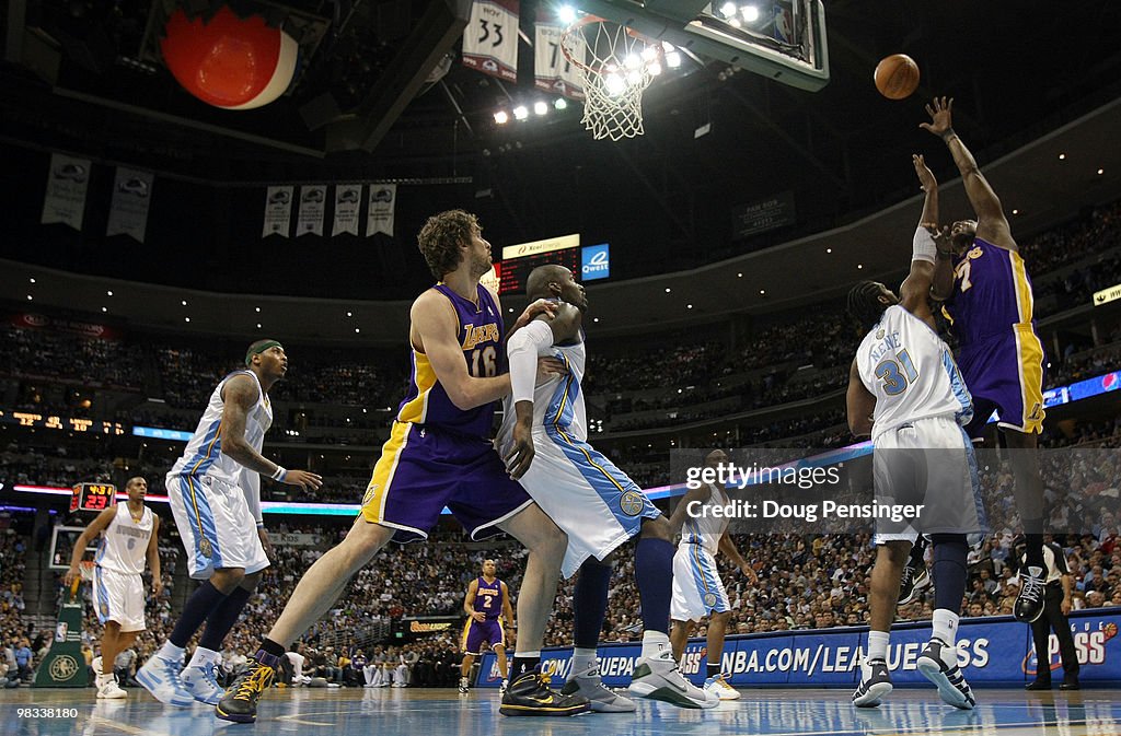 Los Angeles Lakers v Denver Nuggets