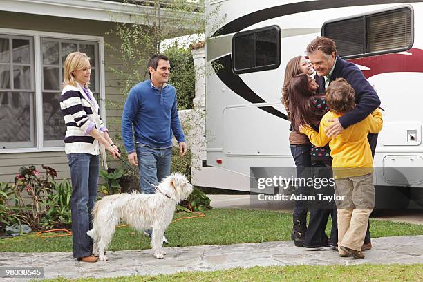 Travels with Scout" - Claire is caught off guard when Phil's father shows up in an RV with a little four legged friend, and she becomes suspicious...