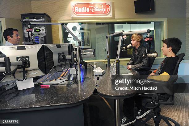 Jason Dolley and Bradley Steven Perry, stars of Disney Channel's comedy series "Good Luck Charlie," joined Radio Disney's Ernie D in studio to talk...