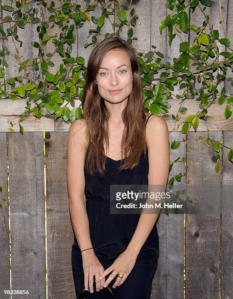Actress Olivia Wilde attends the Toms Shoes Barefoot Walk For One Day Without Shoes on April 8, 2010 in Venice, California.