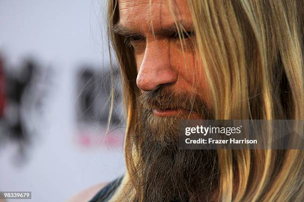 Musician Zakk Wylde arrives at the 2nd annual Revolver Golden Gods Awards held at Club Nokia on April 8, 2010 in Los Angeles, California.