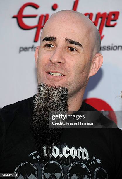 Musician Scott Ian arrives at the 2nd annual Revolver Golden Gods Awards held at Club Nokia on April 8, 2010 in Los Angeles, California.