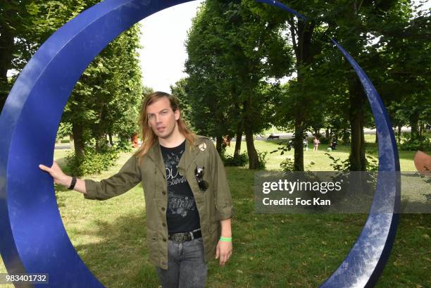 Fashion designer Christophe Guillarme attends the Domaine De Saint Cloud Outdoor Exhibition and Concert Picnic Party at Parc de Saint Cloud on June...