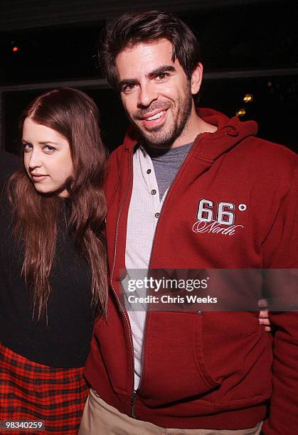 Peaches Geldof and actor Eli Roth attend Nylon Magazine's 11th Anniversary Celebration at Trousdale on April 7, 2010 in West Hollywood, California.