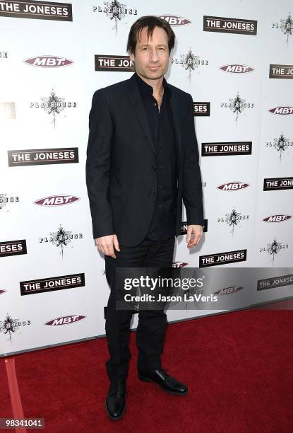 Actor David Duchovny attends the premiere of "The Joneses" at ArcLight Cinemas on April 8, 2010 in Hollywood, California.