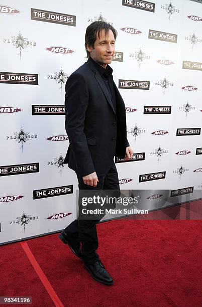 Actor David Duchovny attends the "The Joneses" Los Angeles Premiere at ArcLight Cinemas on April 8, 2010 in Hollywood, California.