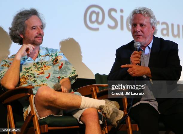 Scott Alexander and Larry Karaszewski attend special screening of "Man On The Moon" on June 24, 2018 in Los Angeles, California.