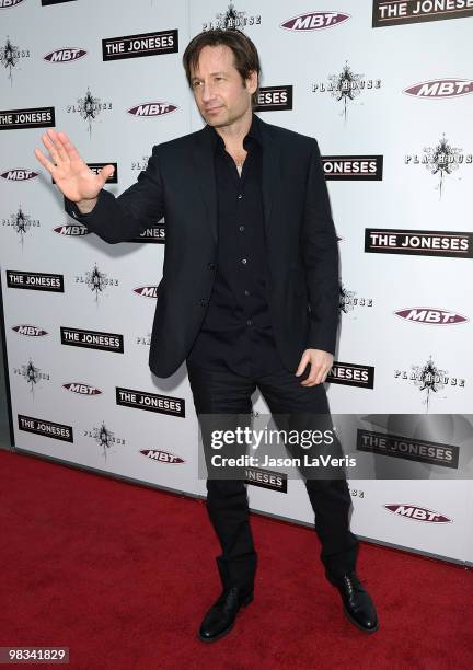 Actor David Duchovny attends the premiere of "The Joneses" at ArcLight Cinemas on April 8, 2010 in Hollywood, California.