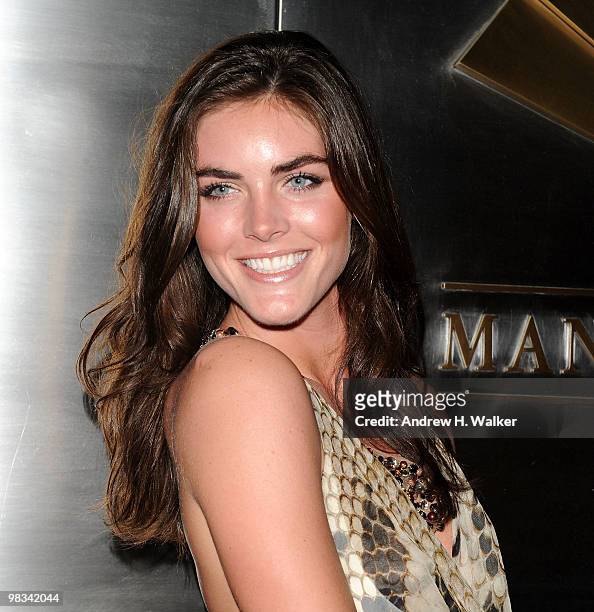 Model Hilary Rhoda attends the 7th Annual New Yorkers for Children Spring Dinner Dance at the Mandarin Oriental Hotel on April 8, 2010 in New York...