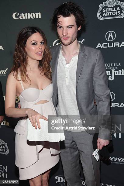 Actors Rachel Bilson and Tom Sturridge attend the Gen Art Film Festival screening of "Waiting for Forever" at the School of Visual Arts Theater on...