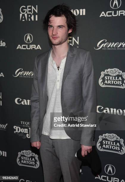 Actor Tom Sturridge attends the Gen Art Film Festival screening of "Waiting for Forever" at the School of Visual Arts Theater on April 8, 2010 in New...