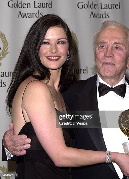 Catherine Zeta-Jones & Kirk Douglas