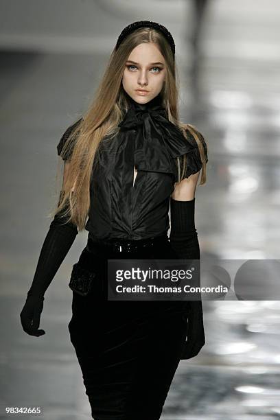 Marcelina Sowa Wearing Blumarine - Fall/Winter 2007