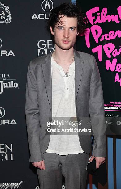 Actor Tom Sturridge attends the Gen Art Film Festival screening of "Waiting for Forever" at the School of Visual Arts Theater on April 8, 2010 in New...