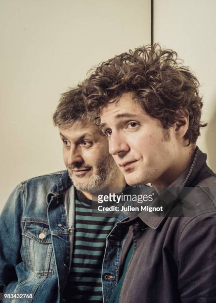 Filmmaker Christophe Honoré and actor Vincent Lacoste are photographed for Grazia Daily, on April, 2018 in Cannes, France. . .