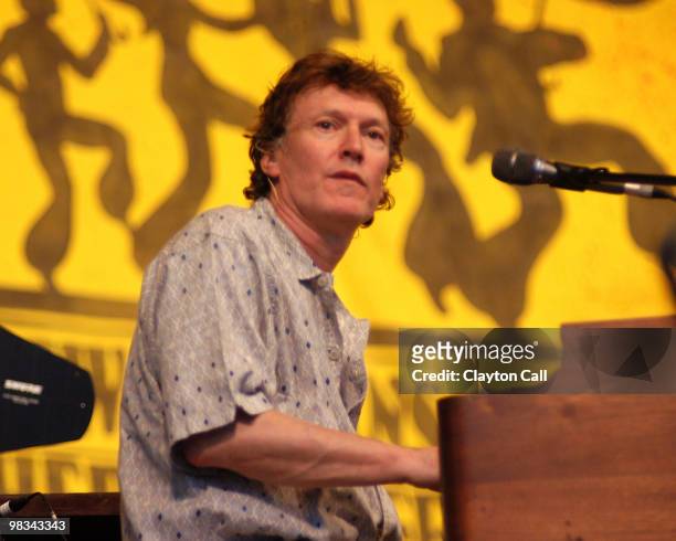 Steve Winwood performing at the New Orleans Jazz & Heritage Festival on April 25, 2004.