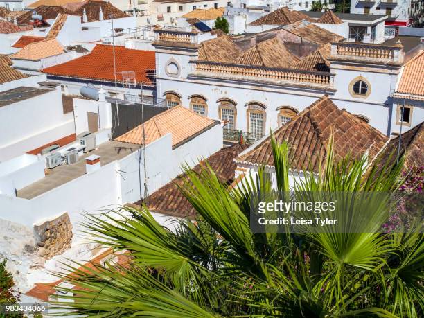 The view over Tavira's rooftops from the town's 11th century castle. The Moorish- built town on the southern coast of Portugal is a popular tourist...