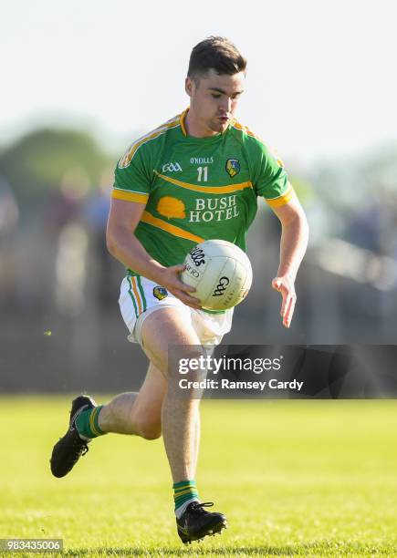 Carrick-on-Shannon , Ireland - 23 June 2018; Ryan O'Rourke of Leitrim during the GAA Football All-Ireland Senior Championship Round 2 match between...